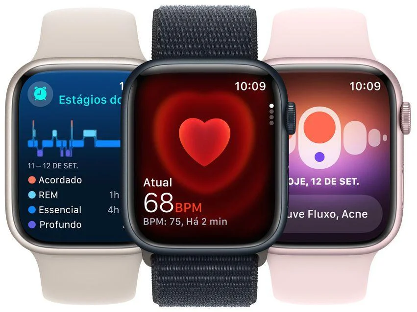 Apple Watch Series 9 GPS + Cellular Caixa Grafite