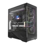Gabinete Gamer Round5 Icebox Black Atxcom 4 Fans Vidro Fontal Sem Fonte - 7411