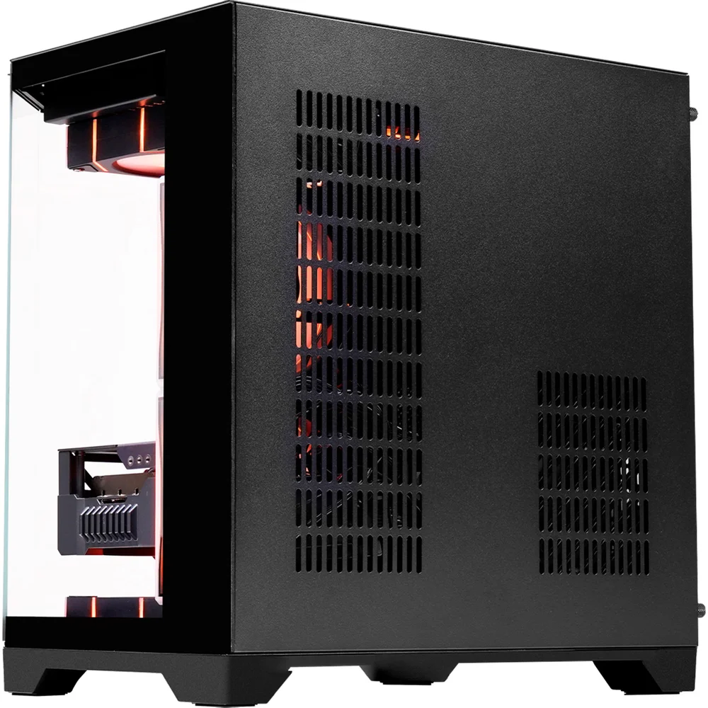Gabinete Gamer Aquário K-mex Ângulo Cg-01kv, Painel Duplo Frontal Em Vidro Temperado, Usb 3.2, Micro-atx, Preto - Cg01kvrh001cb0x