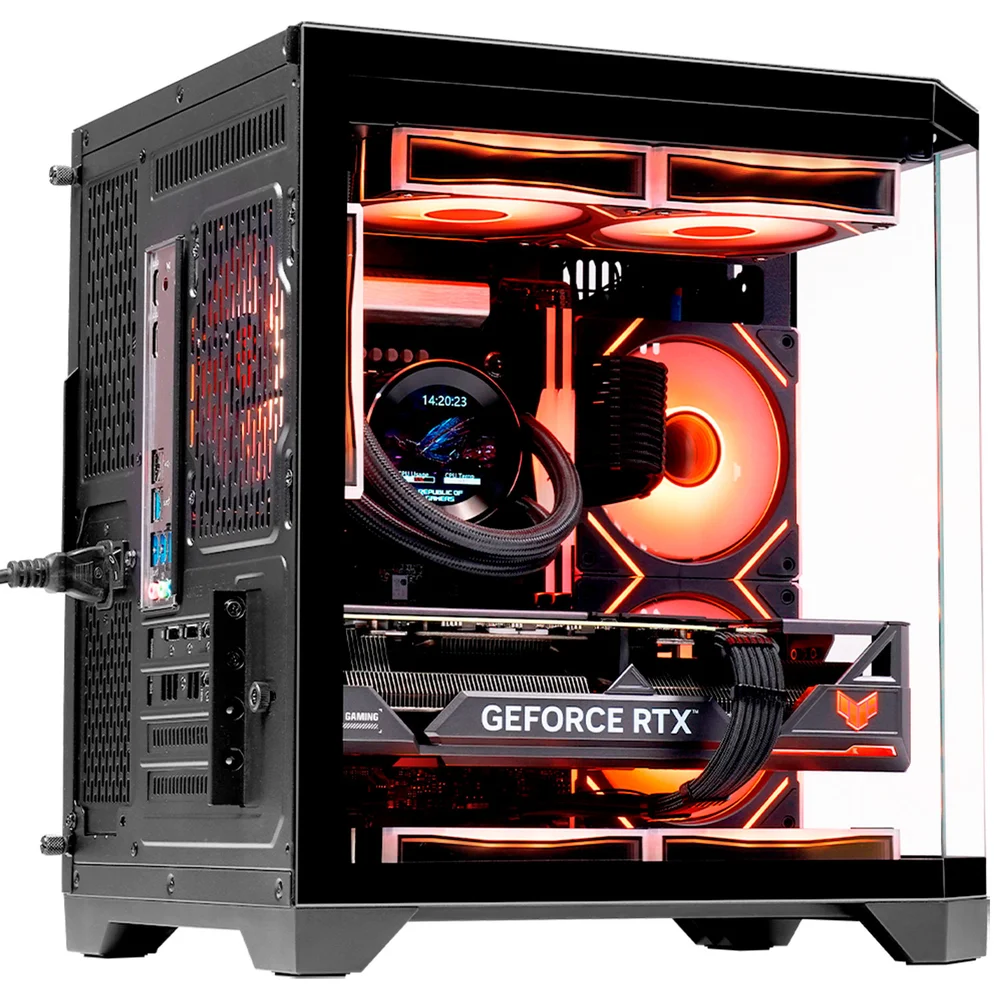 Gabinete Gamer Aquário K-mex Ângulo Cg-01kv, Painel Duplo Frontal Em Vidro Temperado, Usb 3.2, Micro-atx, Preto - Cg01kvrh001cb0x