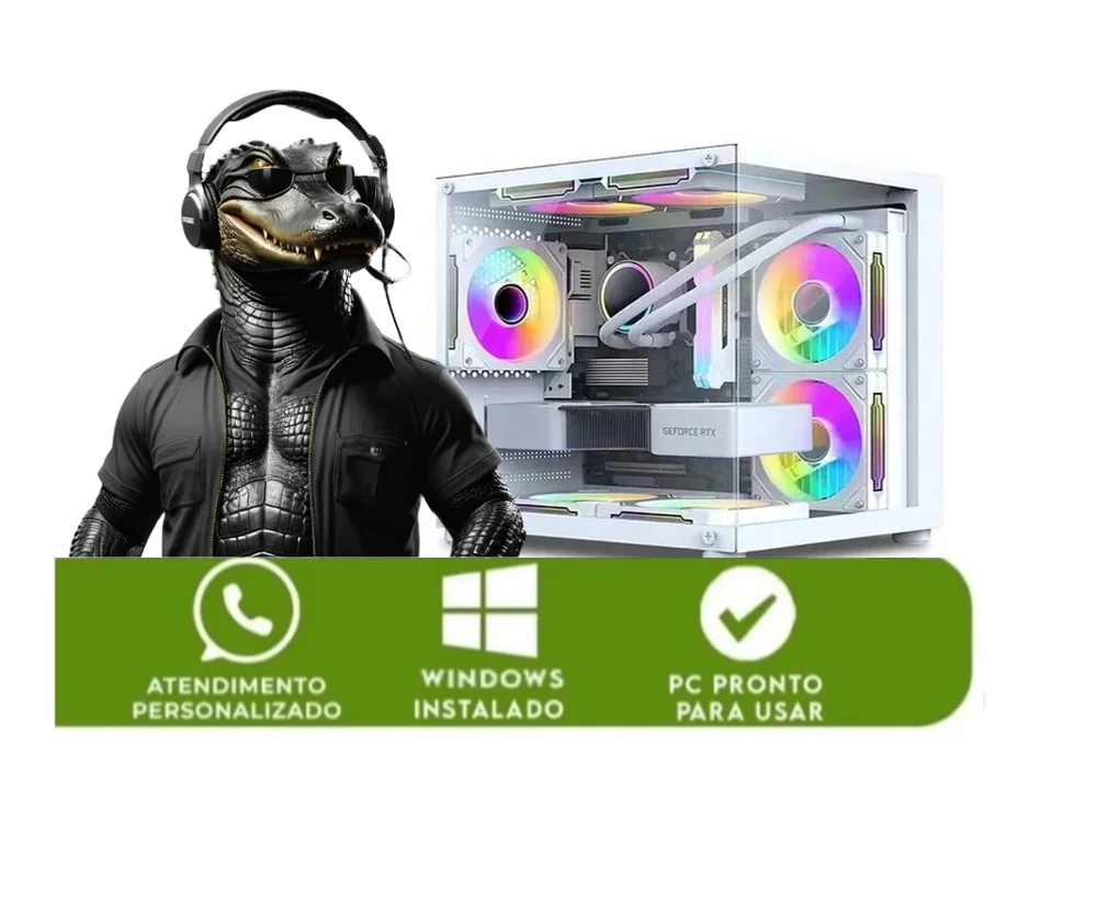PC Gamer Branco i5 3470, Gt 730 4gb, Memoria Ram 16gb Ddr3, SSD 240GB - view 3