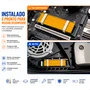 Dissipador SSD M.2 2280 Nvme/ngff 3mm Gold + Thermal Pad