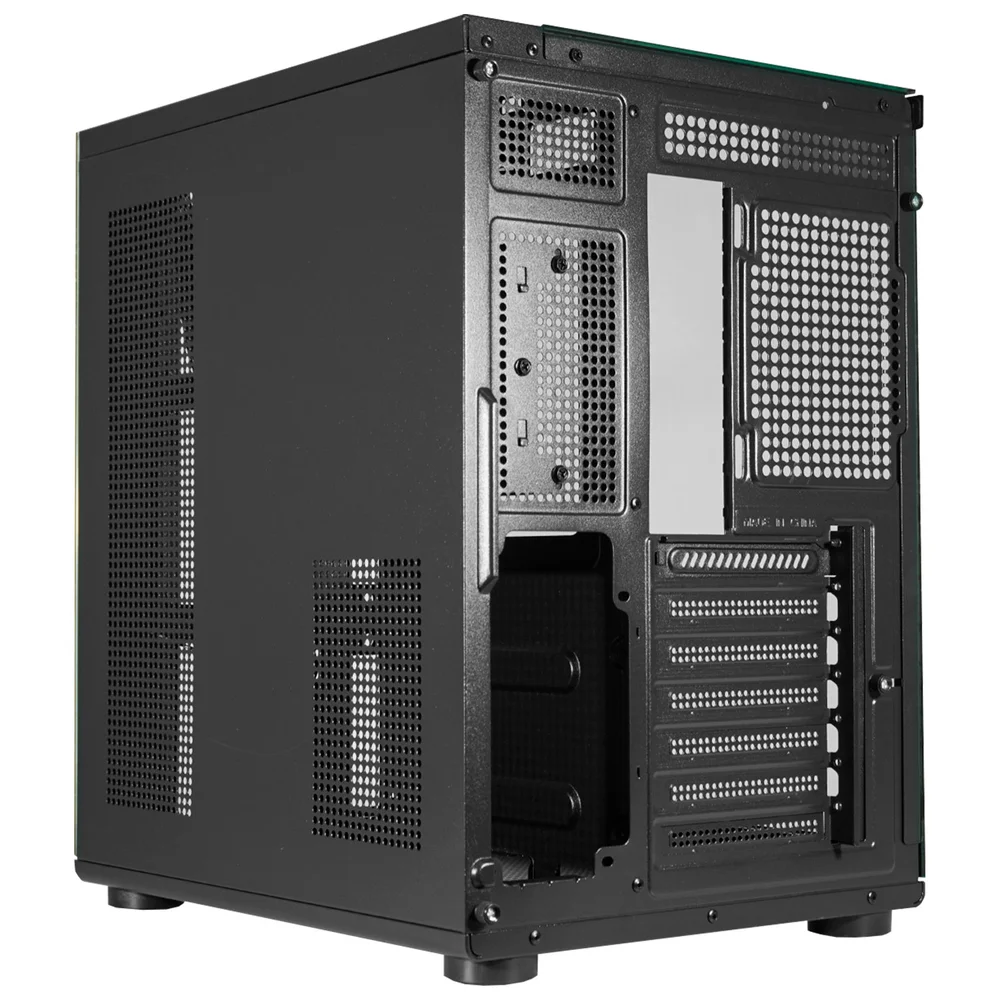Gabinete Gamer Aquário K-mex Cg-01p4 - Vidro Temperado - Micro Atx - Preto - Cg01p4rh001cbox