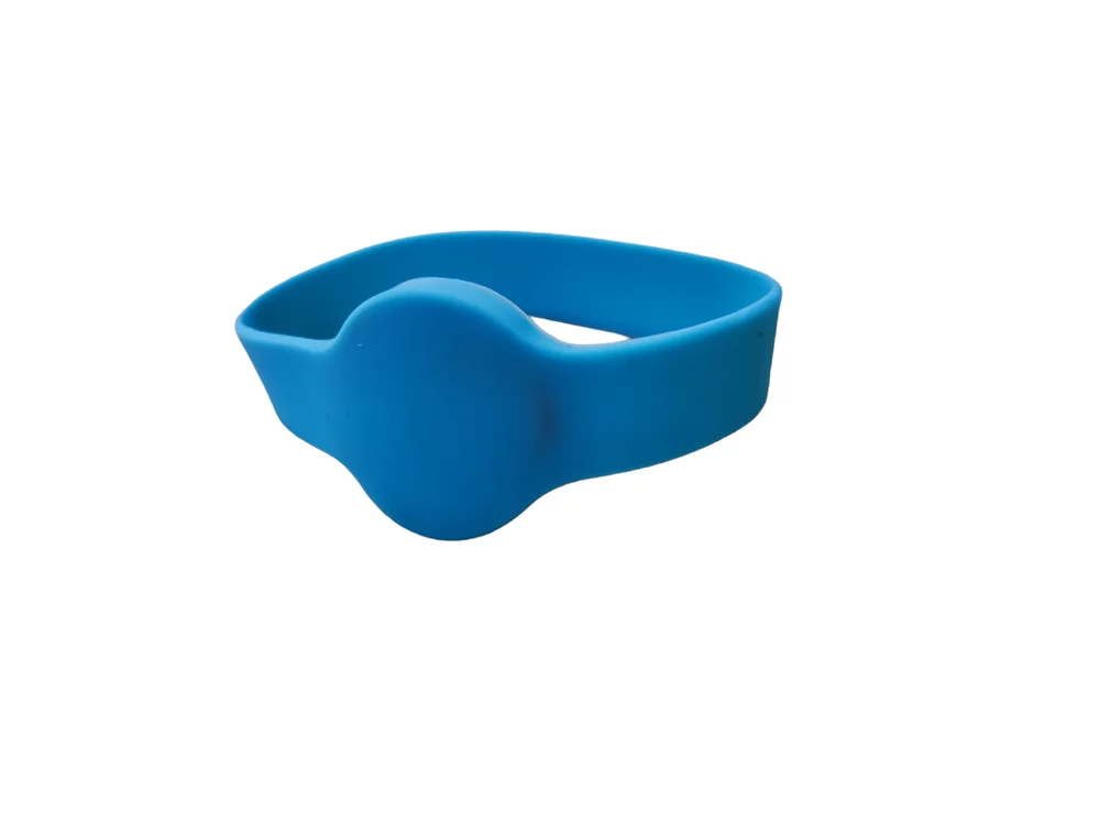 Pulseira Rfid 125 Khz Silicone Gg Azul - 100 Unidades