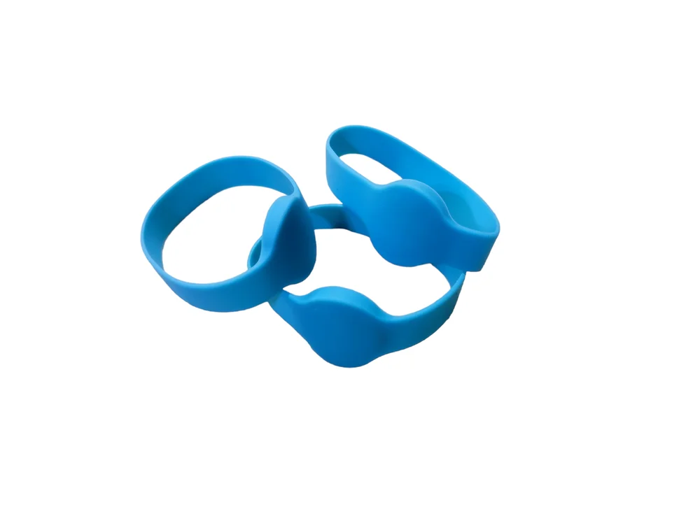 Pulseira Rfid 125 Khz Silicone Gg Azul - 100 Unidades