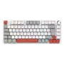 Teclado Mecanico 75% PCyes Arkeum - White Ghost - Switch Blue - Akwg75bbr