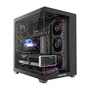 Gabinete Gamer Round5 Asuka Mid Tower Atx Sem Fans Preto