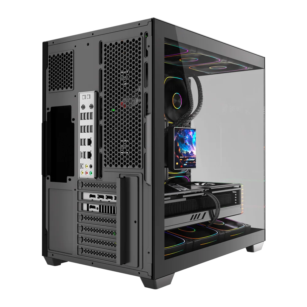 Gabinete Gamer Round5 Asuka Mid Tower Atx Sem Fans Preto Gabinete Gamer Round5 Asuka Mid Tower Atx Sem Fans Preto