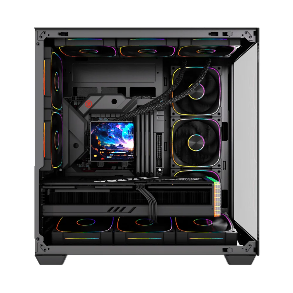 Gabinete Gamer Round5 Asuka Mid Tower Atx Sem Fans Preto Gabinete Gamer Round5 Asuka Mid Tower Atx Sem Fans Preto