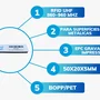 Etiqueta Rfid Uhf 74x20x5 Metal - 10 Unidades