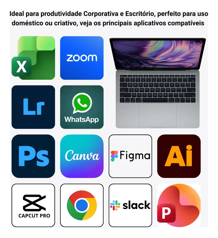 "Usado - Apple Macbook Air A2337 2020 M1 SSD 256gb 8GB 13.3"" Retina Touch Id Space Gray" - view 4