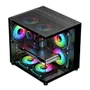 Gabinete Gamer Aquário M-atx Preto G-fire Usb Tipo C - Vidro, Sem Fonte/fans, Cg300b