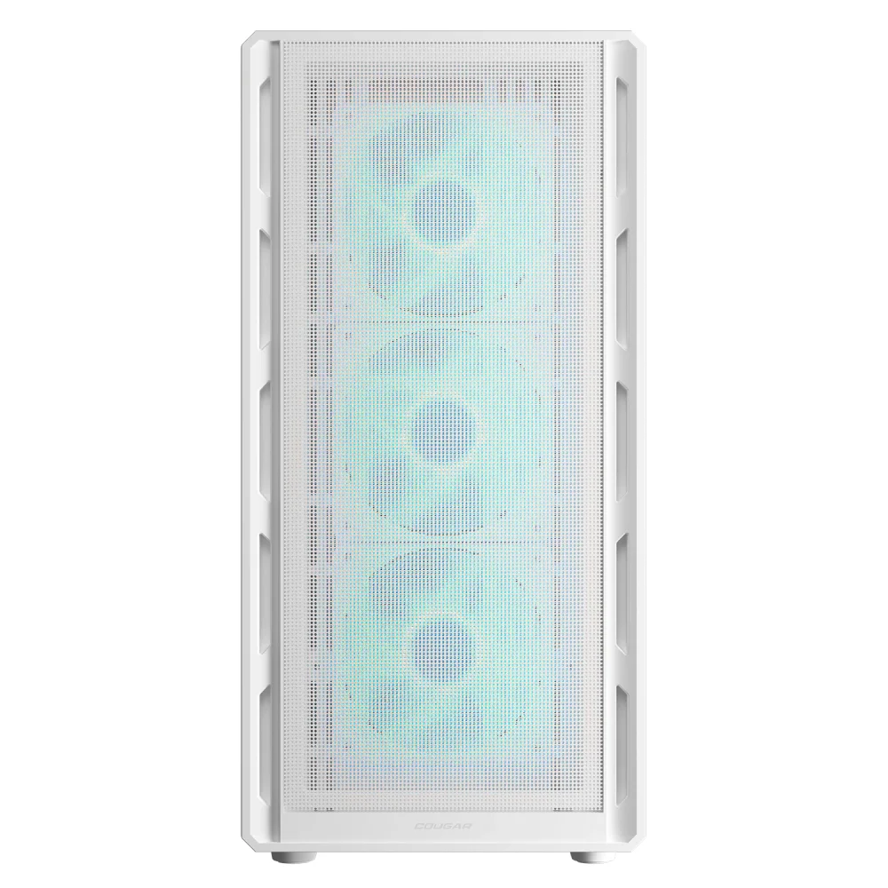 Gabinete Cougar Airface Pure Pro Atx Mid Tower Lateral De Vidro Temperado Usb Tipo C Com 4 Fan Branco 382ga50.0004