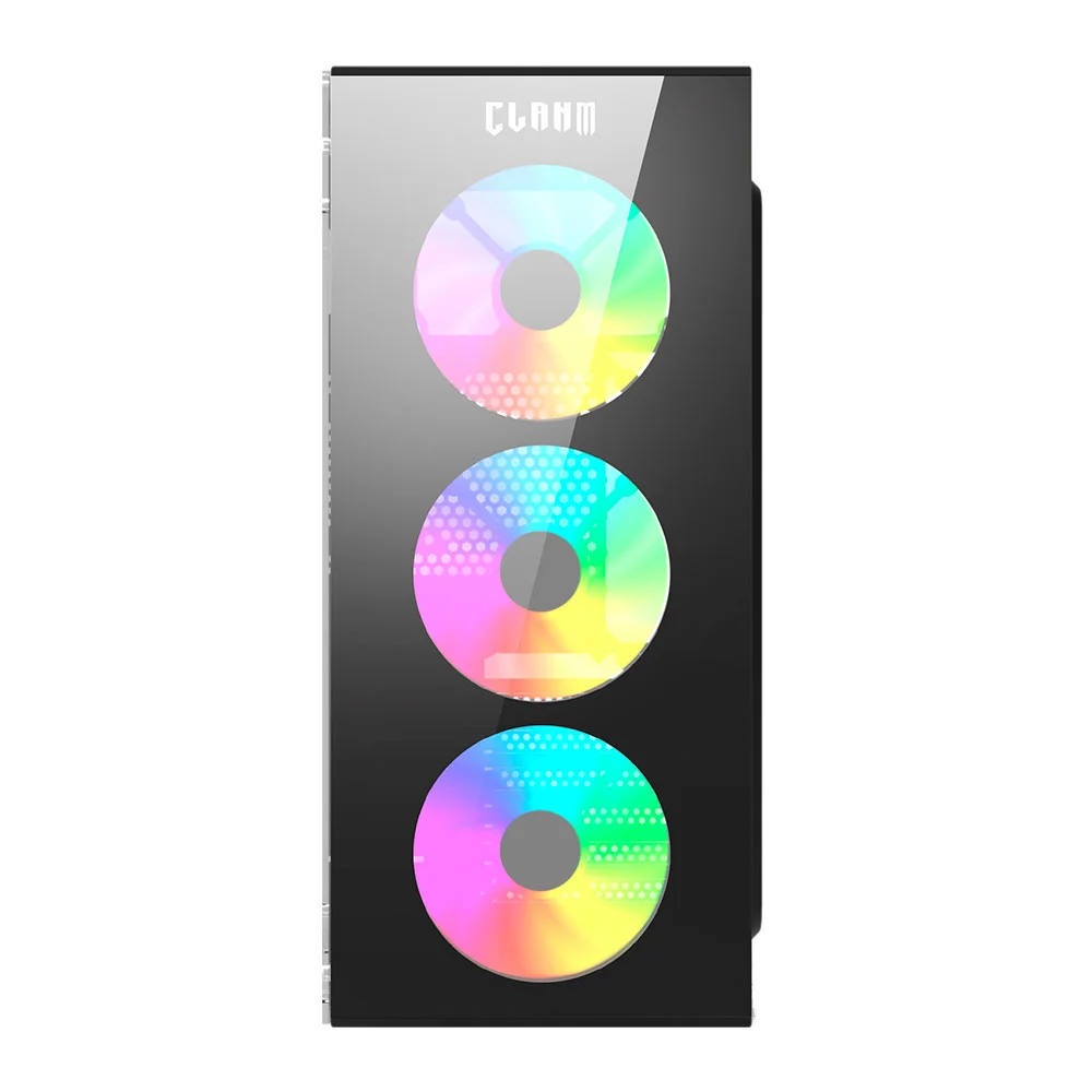 Gabinete Gamer Smog Com 3 Fans RGB - Clanm Gabinete Gamer Smog Com 3 Fans RGB - Clanm