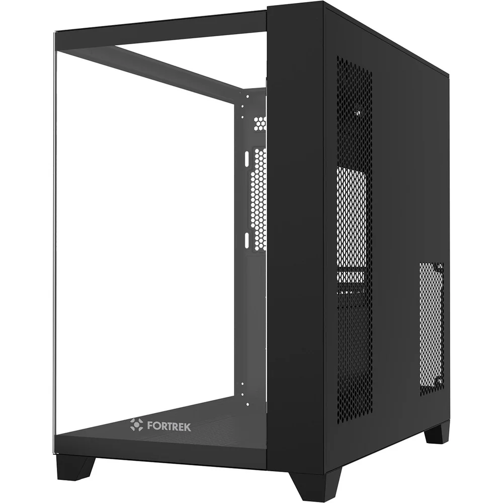 Gabinete Gamer Full Tower Sem Fan Sem Fonte Clarity Fortrek Preto 86946