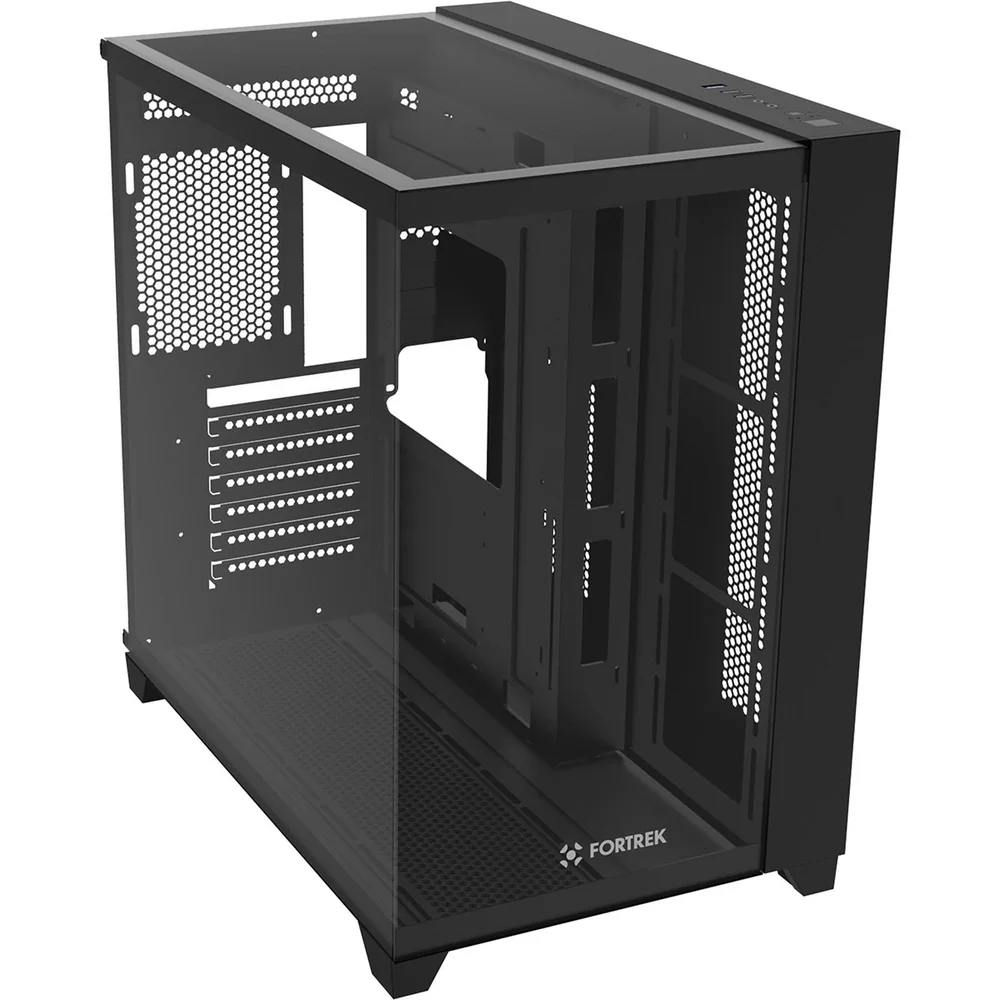 Gabinete Gamer Full Tower Sem Fan Sem Fonte Clarity Fortrek Preto 86946