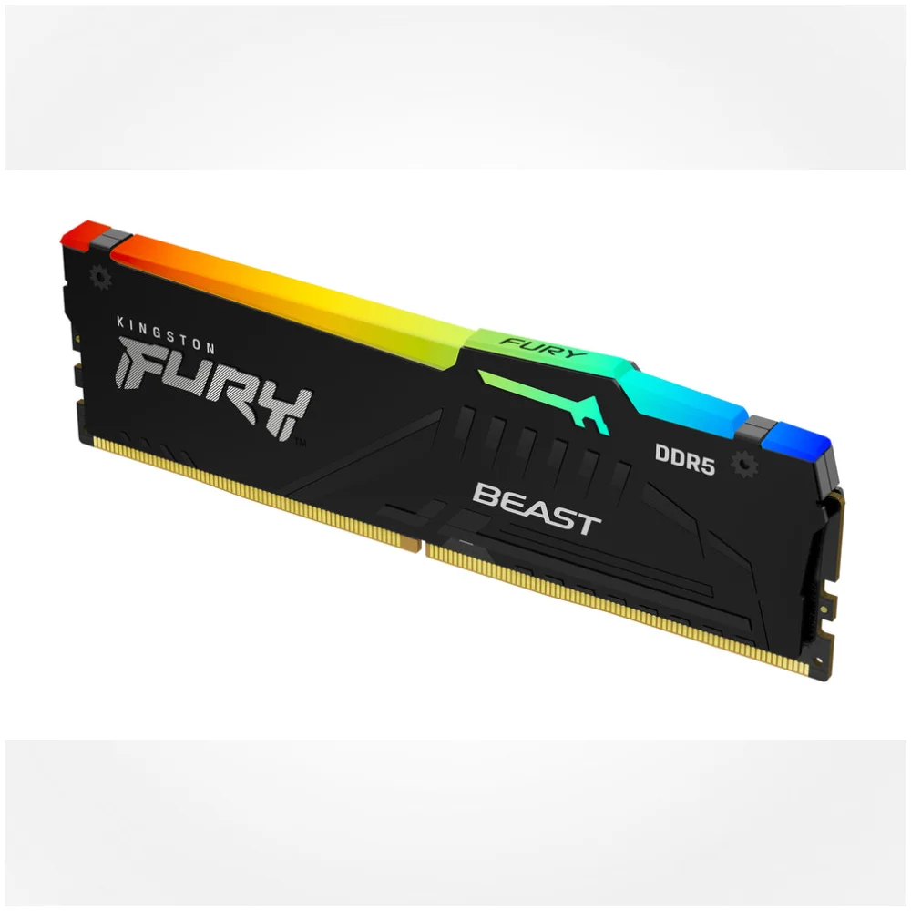 Mem?ria Kingston Fury Beast, RGB, 16gb, 6800mhz, Ddr5, Preto - Kf568c34bbea/16