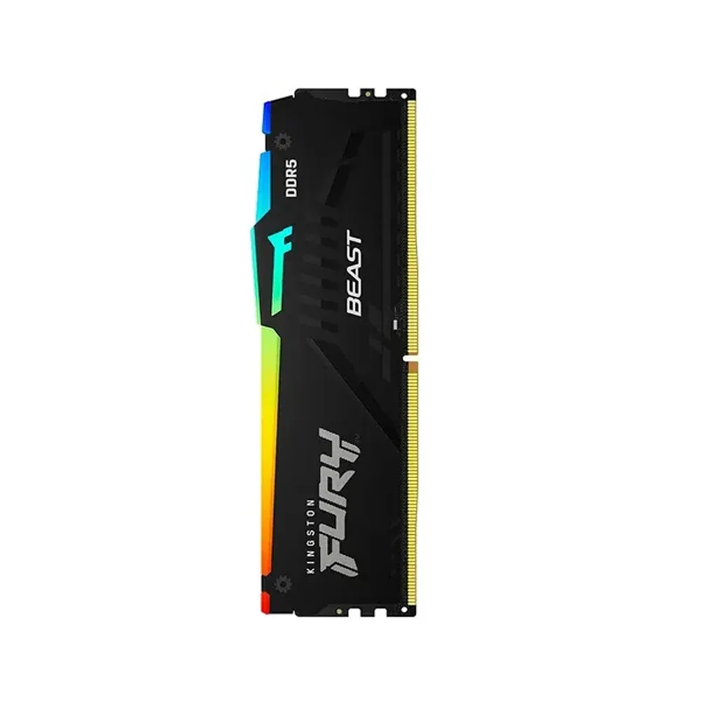 Mem?ria Kingston Fury Beast, RGB, 16gb, 6800mhz, Ddr5, Preto - Kf568c34bbea/16