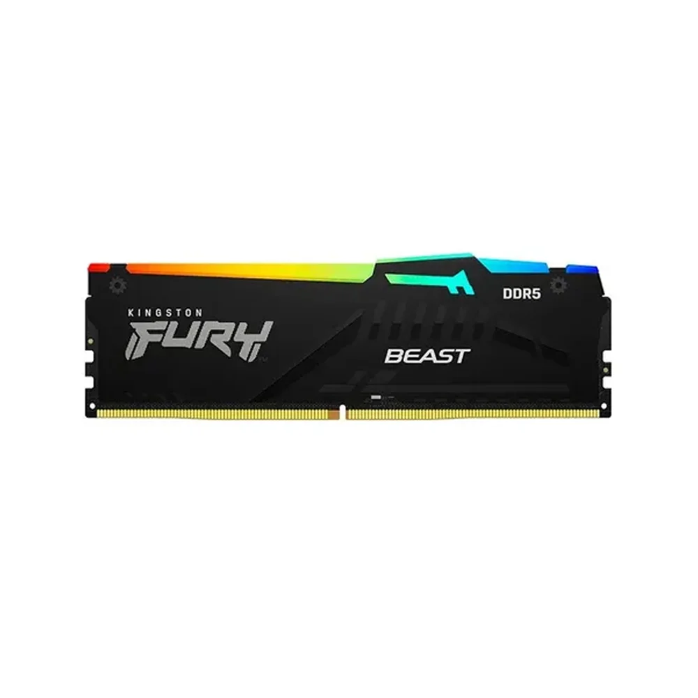 Mem?ria Kingston Fury Beast, RGB, 16gb, 6800mhz, Ddr5, Preto - Kf568c34bbea/16