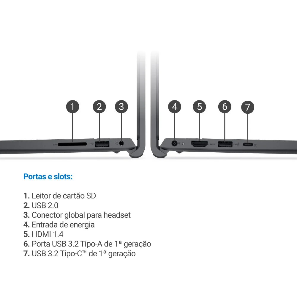 Notebook Dell 15 Dc15-c3100-u20 15.6" Full Hd Intel Core 3-100u 8GB 512gb SSD Linux Preto Carbono Notebook Dell 15 Dc15-c3100-u20 15.6" Full Hd Intel Core 3-100u 8GB 512gb SSD Linux Preto Carbono