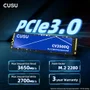 SSD Cusu 256gb Nvme M.2 2280 - Leitura 3500mb/s Gravação 3200mb/s