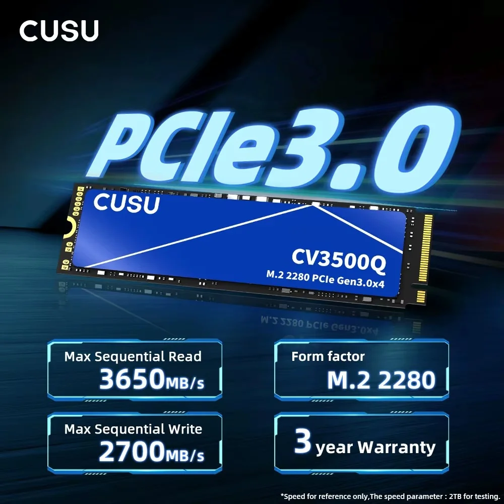SSD Cusu 256gb Nvme M.2 2280 - Leitura 3500mb/s Gravação 3200mb/s SSD Cusu 256gb Nvme M.2 2280 - Leitura 3500mb/s Gravação 3200mb/s