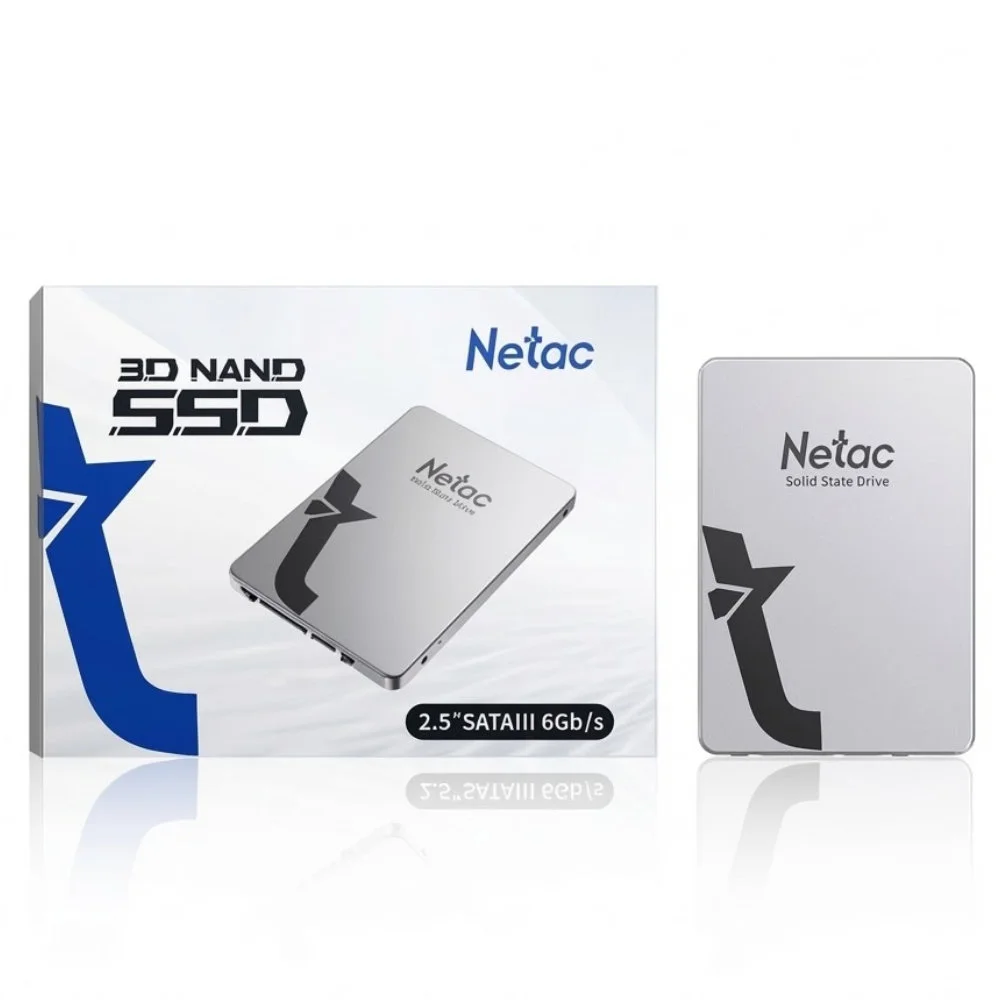 SSD Netac 2TB Sata Iii Leitura 560mb/s Gravação 520mb/s 3d Nand - Prata SSD Netac 2TB Sata Iii Leitura 560mb/s Gravação 520mb/s 3d Nand - Prata