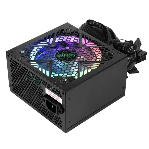 Fonte Gamer Dash 600w Preto Com Fan LED RGB - Vfg600wpr