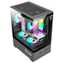 Gabinete Clanm Megalon Mini Tower Preto mATX mini-ITX 4 Slots VGA 280mm ATX