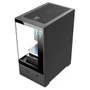 Gabinete Clanm Megalon Mini Tower Preto mATX mini-ITX 4 Slots VGA 280mm ATX