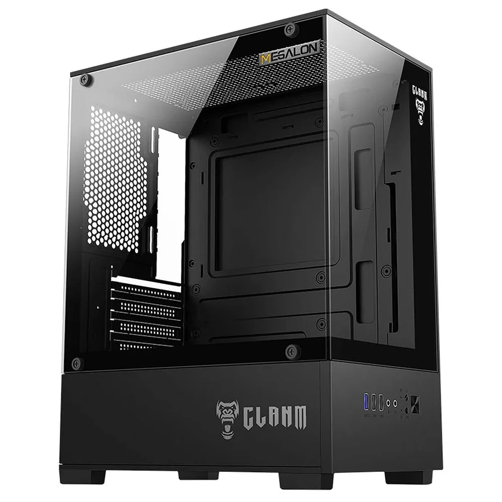 Gabinete Clanm Megalon Mini Tower Preto mATX mini-ITX 4 Slots VGA 280mm ATX Gabinete Clanm Megalon Mini Tower Preto mATX mini-ITX 4 Slots VGA 280mm ATX