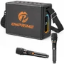 Caixa De Som Portátil Alto Falante Grande Potencia /110/220v Microfone Fio