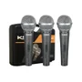 Kit Com 3 Microfones Pro Ktr58