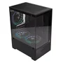 Gabinete Gamer Rise Mode  Prisma Glass 01 Black S/ Fans - Rm-ca-prs-01-fb