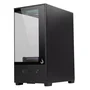 Gabinete Gamer Rise Mode  Prisma Glass 01 Black S/ Fans - Rm-ca-prs-01-fb