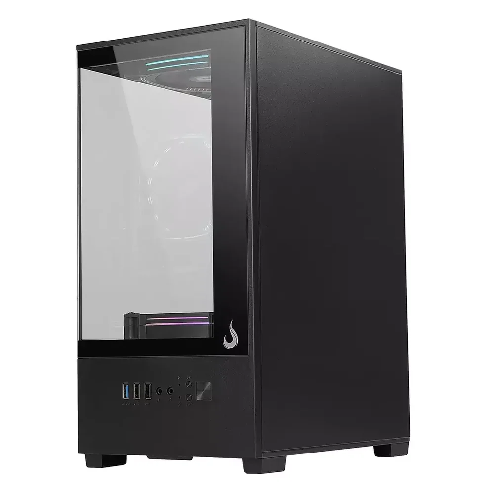 Gabinete Gamer Rise Mode Prisma Glass 01 Black S/ Fans - Rm-ca-prs-01-fb Gabinete Gamer Rise Mode Prisma Glass 01 Black S/ Fans - Rm-ca-prs-01-fb