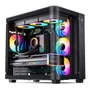 Gabinete Gamer Premium Jonsbo Tk-3 Black Aquário Vidro Curvo Atx Usb-c Preto