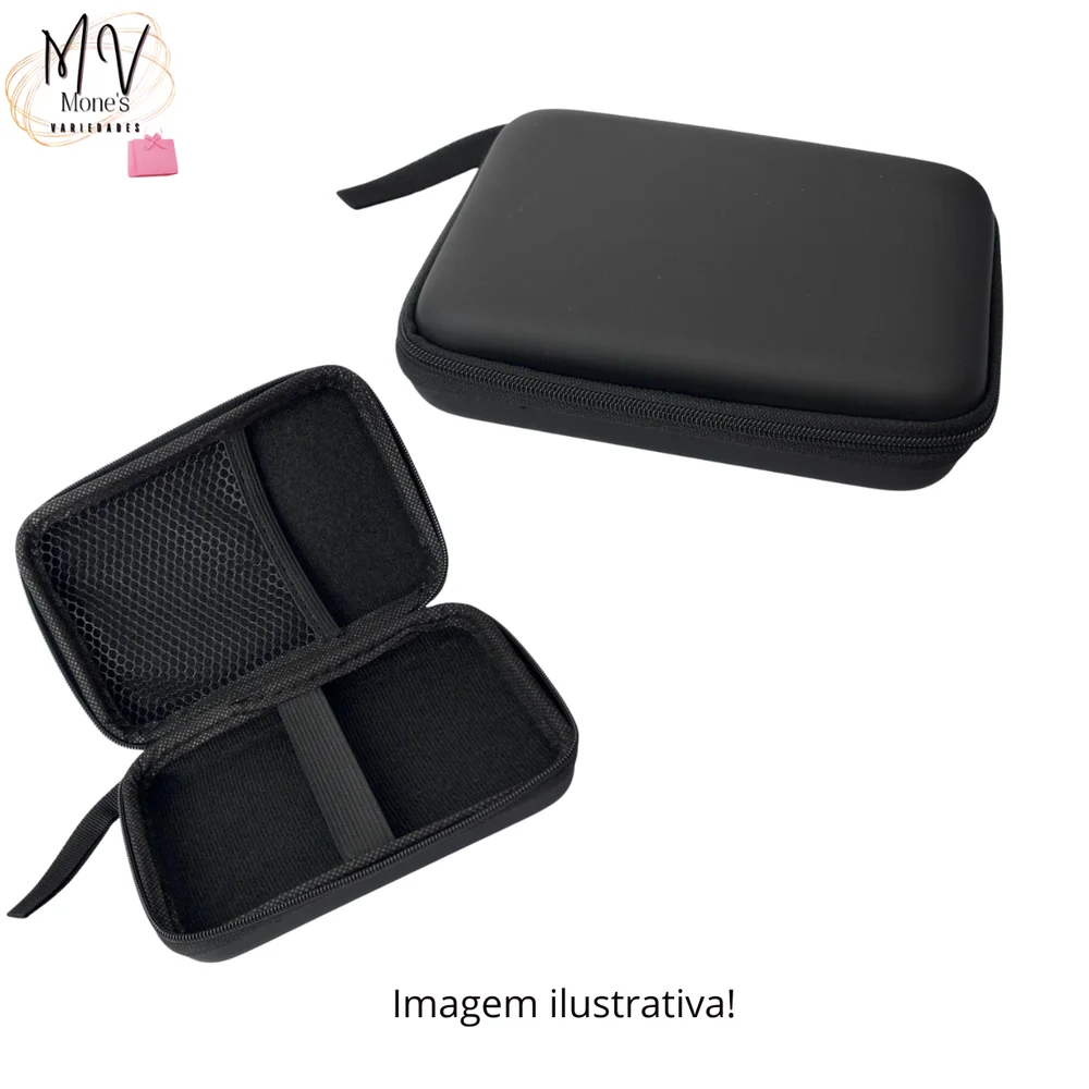 Estojo Proteção Capa Para Case Hd SSD Neoprene Antichoque F3 Estojo Proteção Capa Para Case Hd SSD Neoprene Antichoque F3