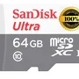 Cartão De Memória Sandisk MicroSD, 64GB, 100MB/s, Ultra Classe 10 Uhs-I  SDSDQUNR-064G-GN3MA