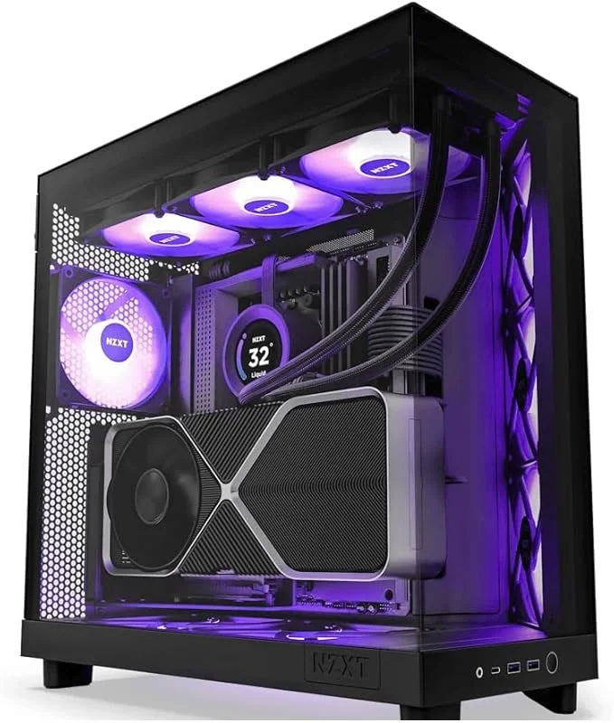 PC Gamer High End Ryzen 7 9800x3d Rtx 5060 ti 16gb, 64gb Ddr5 Nvme WINDOWS 11 Pro Nzxt H6 Flow