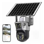 Camera Segurança Solar 4g Wifi Lente Dupla Visão Noturna Colorida 2mg
