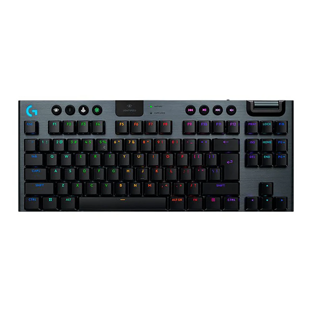 Teclado Mecanico Gamer Sem Fio Logitech G915 X Lightspeed Tkl RGB Switch Gl Tactile Preto 920-012715 Teclado Mecanico Gamer Sem Fio Logitech G915 X Lightspeed Tkl RGB Switch Gl Tactile Preto 920-012715
