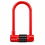 Cadeado Tranca U Senha Antifurto Bicicleta Moto Bike 9x14cm Cor:vermelho