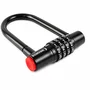 Cadeado Tranca U Senha Antifurto Bicicleta Moto Bike 9x14cm Cor:vermelho