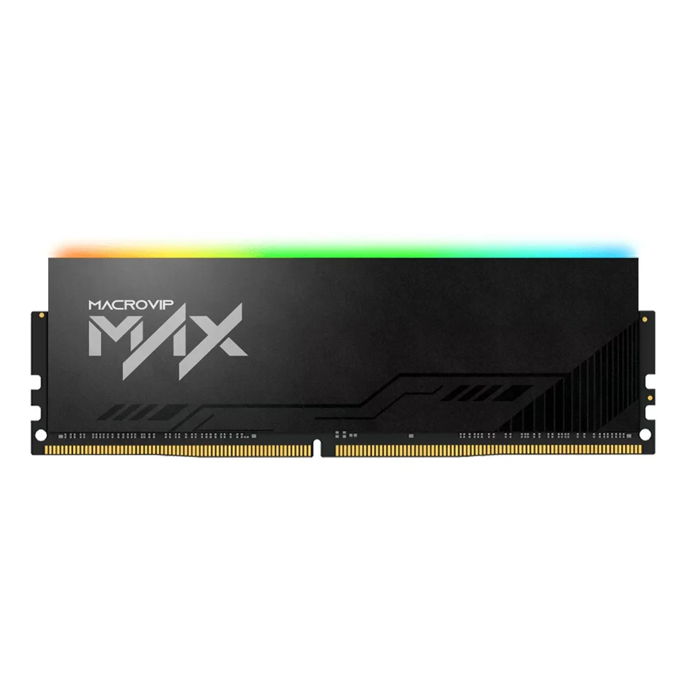 Memória Ram Macrovip Max RGB, 16gb, Ddr4, 3200mhz, Cl16, Mvx32n16/16r Memória Ram Macrovip Max RGB, 16gb, Ddr4, 3200mhz, Cl16, Mvx32n16/16r