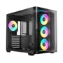 Gabinete Gamer Ocypus Iota C70 Curve Atx ARGB Digital Com Fan Preto