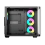 Gabinete Gamer Ocypus Iota C70 Curve Atx ARGB Digital Com Fan Preto