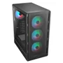 Gabinete Cougar Airface Pure RGB Atx Mid Tower Lateral De Vidro Temperado Usb 3.0 Com 4 Fan Preto 382ga50.0001