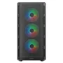 Gabinete Cougar Airface Pure RGB Atx Mid Tower Lateral De Vidro Temperado Usb 3.0 Com 4 Fan Preto 382ga50.0001