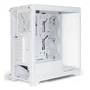 Gabinete Gamer Aquário Hi Level Lv510wh - Vidro Temperado - 4 Coolers Inclusos - Atx - Branco